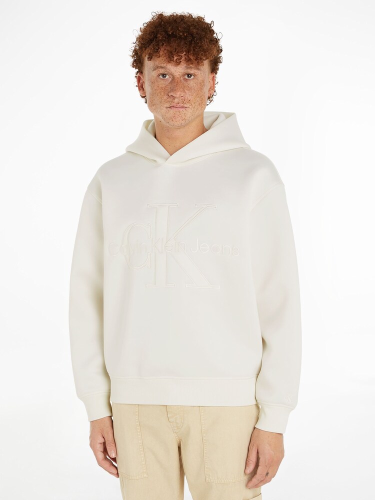 Calvin Klein Jeans Scuba White Hoodie - Image 1 of 6