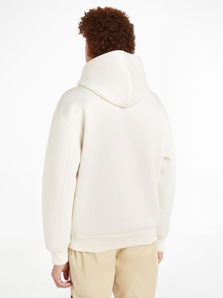 Calvin Klein Jeans Scuba White Hoodie - Image 2 of 6