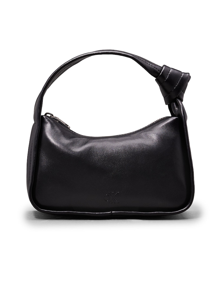 Calvin Klein Black Knotted Mini Shoulder Bag - Image 1 of 5