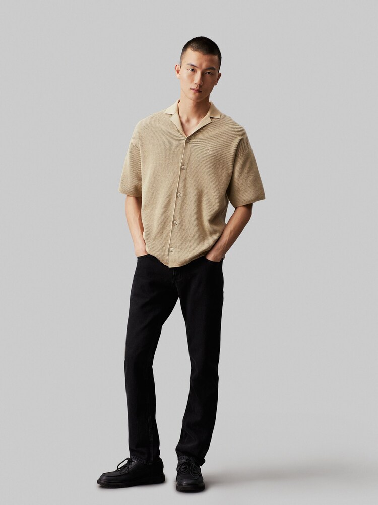 Calvin Klein Jeans Green Textured Collared Shirt - Image 2 of 5