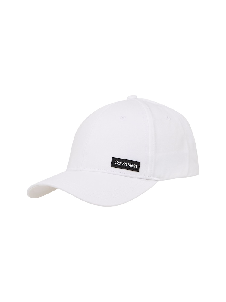 Calvin Klein White Essential Patch Cap - Image 1 of 3