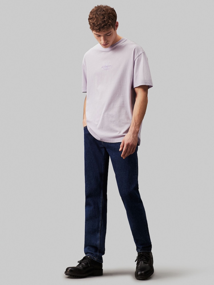 Calvin Klein Jeans Washed Monologo Black T-Shirt - Image 2 of 5 Calvin Klein Jeans Washed Monologo Black T-Shirt - Image 2 of 5