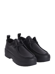 Calvin Klein Black Lugged Hybrid Apron Lace-Up Shoes - Image 2 of 5