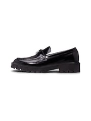 Calvin Klein Black Combat Loafers - Image 3 of 5