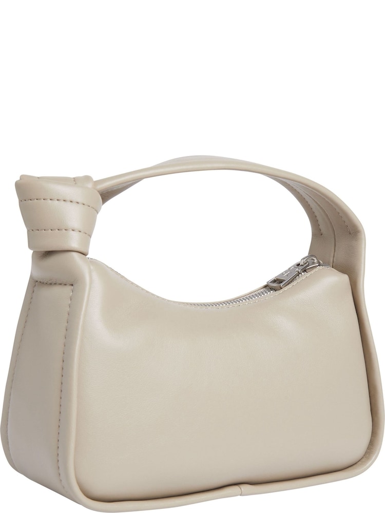 Calvin Klein Grey Knotted Mini Shoulder Bag - Image 2 of 4