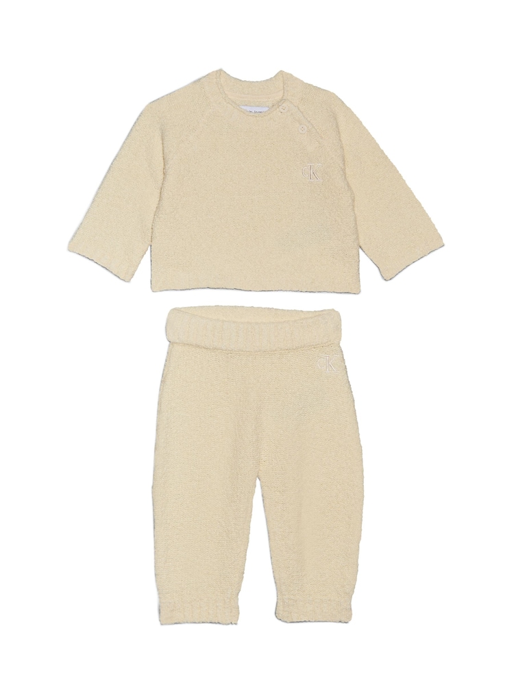 Calvin Klein Natural Texture Knitted Sweater - Image 1 of 2
