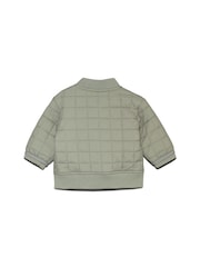 Calvin Klein Green Quilted Bomber Jacket - Image 2 of 2
