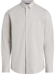 Calvin Klein Brown Light Slim Fit Poplin Stretch Shirt - Image 1 of 2