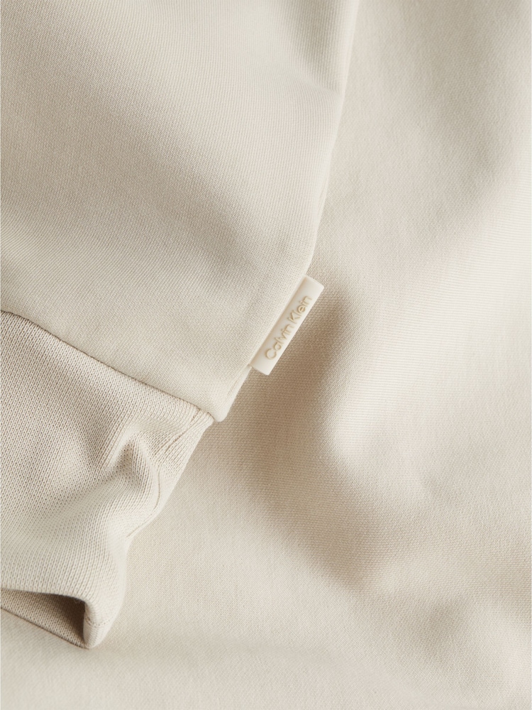 Calvin Klein Brown Mix Media Interlock Sweatshirt - Image 4 of 4