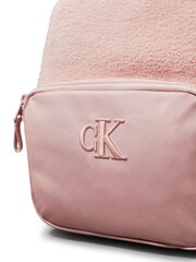 Calvin Klein Pink Medium Teddy Backpack - Image 3 of 5