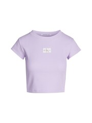 Calvin Klein Jeans Woven Label Ribbed T-Shirt - Image 5 of 5