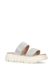 Carvela Comfort Silver Chrome KRYPTON Sandals - Image 3 of 5