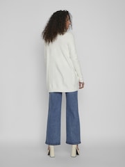 VILA White Long Sleeve Lightweight Knit Cardigan - Image 3 of 4