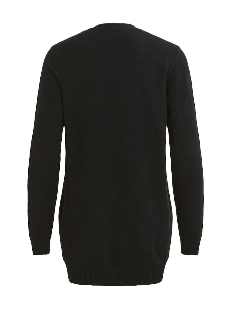 VILA Black Long Sleeve Lightweight Knit Cardigan - Image 5 of 5