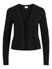 VILA Black Long Sleeve Cropped Lightweight Cardigan - Image 5 of 5