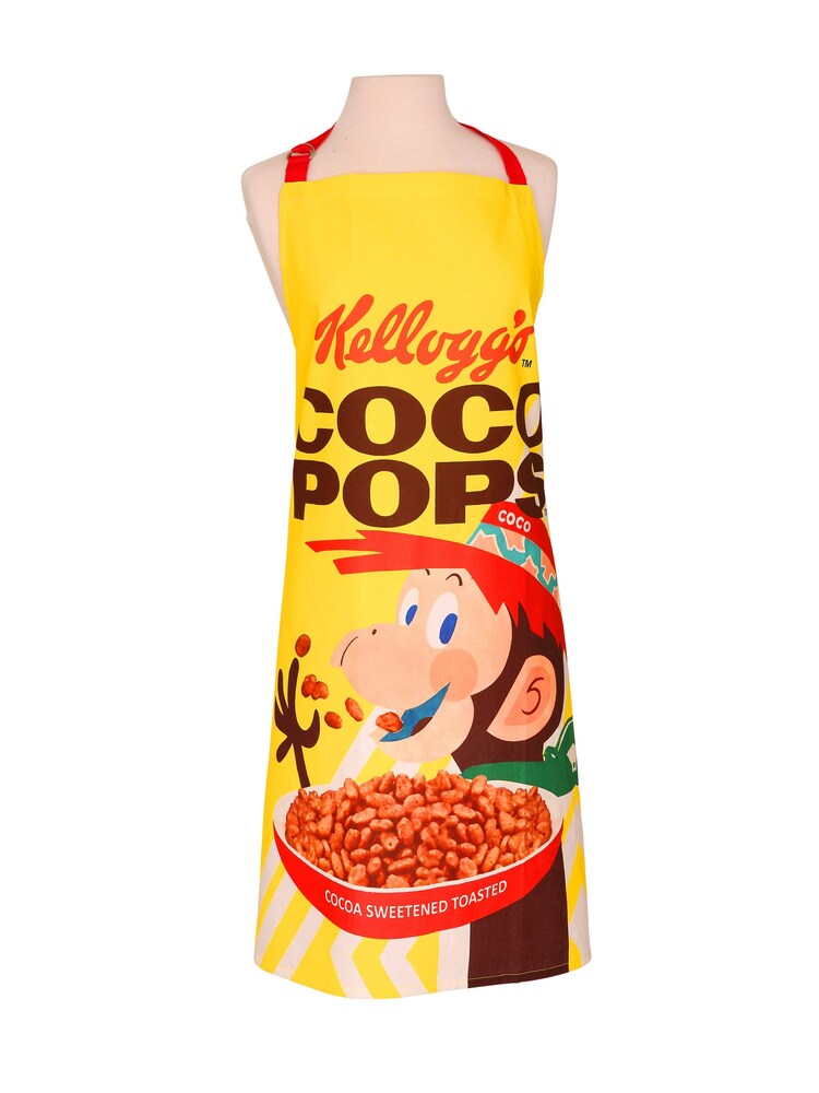 Dexam Kellogg's Yellow Coco Pops 100% Cotton Apron - Image 1 of 1 Dexam Kellogg's Yellow Coco Pops 100% Cotton Apron - Image 1 of 1
