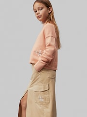 Calvin Klein Green Utility Cargo Skirt - Image 2 of 4