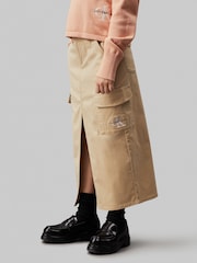 Calvin Klein Green Utility Cargo Skirt - Image 3 of 4