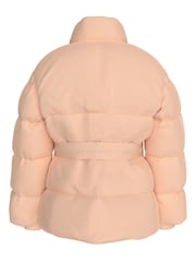 Calvin Klein Pink Logo Tape Belted Jacket - Image 2 of 3