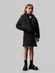 Calvin Klein Black Archive Grid Puffer Jacket - Image 1 of 5