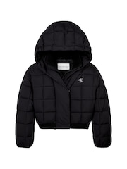 Calvin Klein Black Archive Grid Puffer Jacket - Image 5 of 5