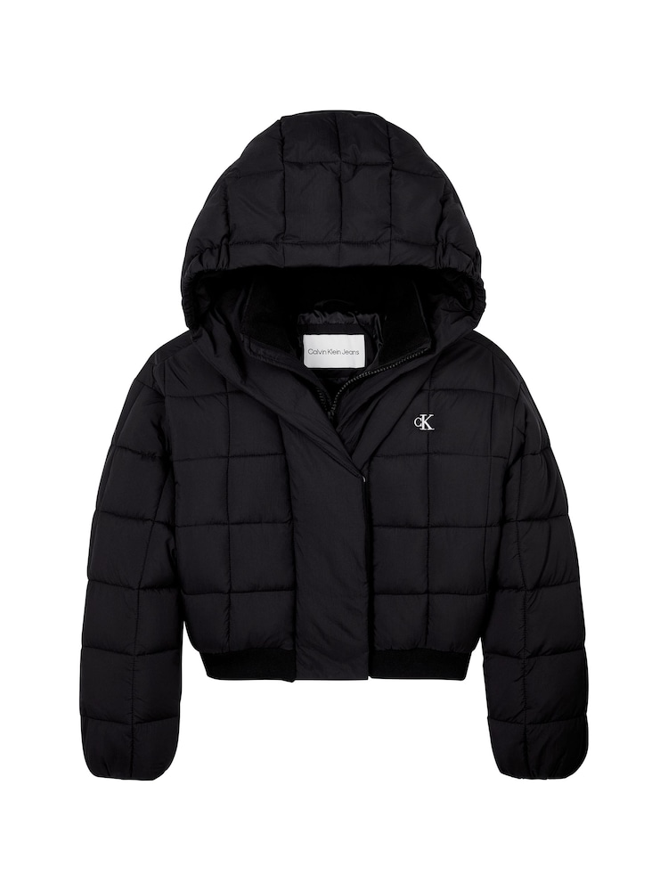 Calvin Klein Black Archive Grid Puffer Jacket - Image 5 of 5