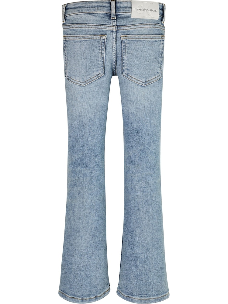 Calvin Klein Blue Mid Rise Flared Bootcut Jeans - Image 2 of 3