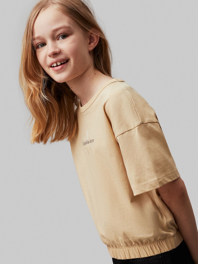 Calvin Klein Green 100% Cotton Gradient Monogram T-Shirt - Image 4 of 4