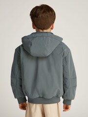 Calvin Klein Grey Padded Nylon Utility Bomber Jacket - Image 2 of 6
