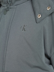 Calvin Klein Grey Padded Nylon Utility Bomber Jacket - Image 6 of 6