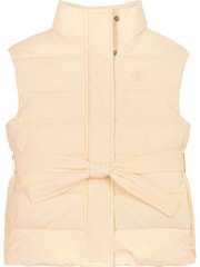 Calvin Klein Natural Belted Puffer Vest - Image 1 of 2