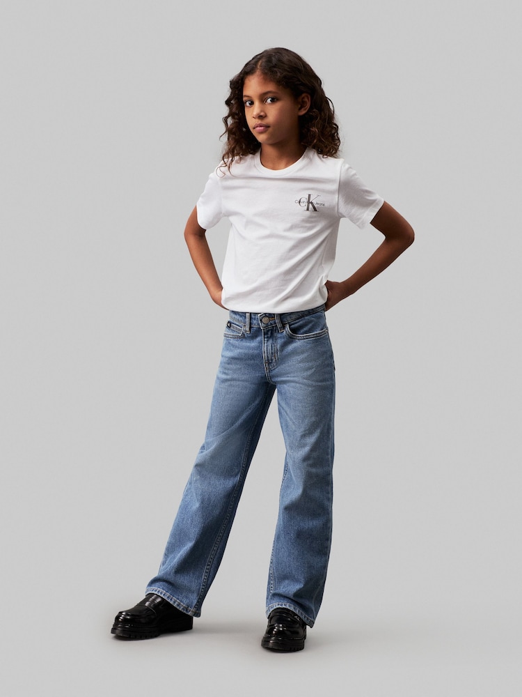 Calvin Klein – Jeans mit lockerer Passform, hoher Taille und weitem Bein aus Denim - Bild 1 von 6