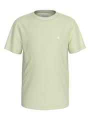 Calvin Klein Green 100% Cotton Monogram Mini Badge T-Shirt - Image 1 of 4