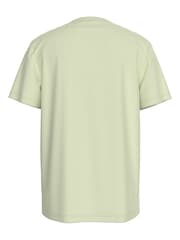 Calvin Klein Green 100% Cotton Monogram Mini Badge T-Shirt - Image 2 of 4