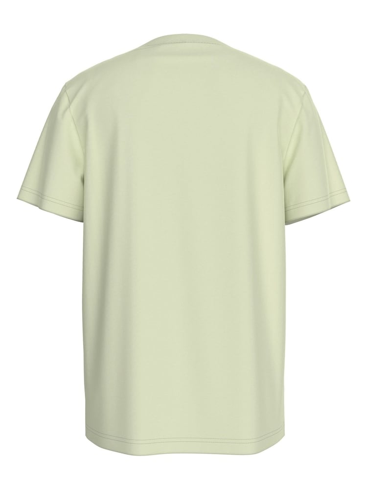 Calvin Klein Green 100% Cotton Monogram Mini Badge T-Shirt - Image 2 of 4