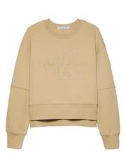 Calvin Klein Green Monogram Outline Sweatshirt - Image 1 of 3