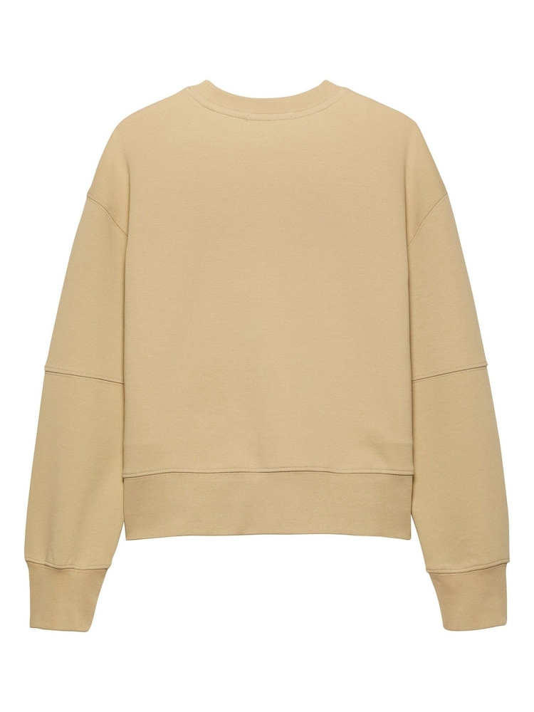 Calvin Klein Green Monogram Outline Sweatshirt - Image 2 of 3