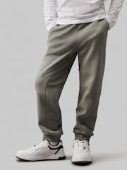 Calvin Klein Green Minimalistic Logo Fleece Joggers - Image 3 of 5