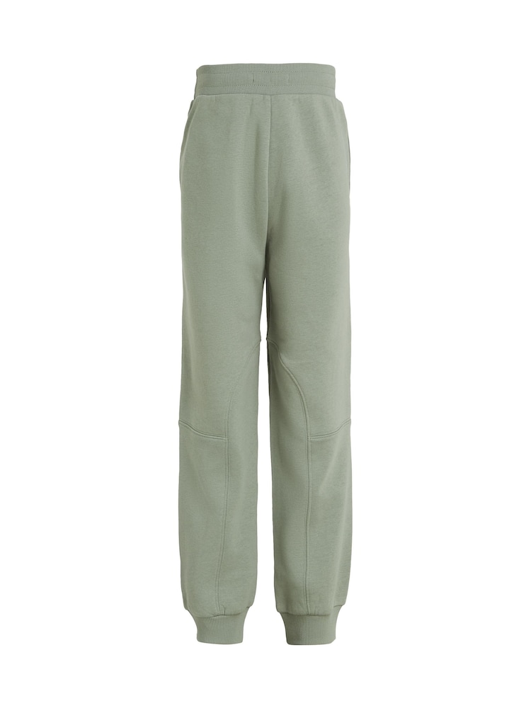 Calvin Klein Green Minimalistic Logo Fleece Joggers - Image 5 of 5