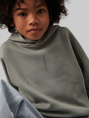 Calvin Klein Green Minimalistic Logo Hoodie - Image 2 of 5