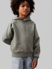Calvin Klein Green Minimalistic Logo Hoodie - Image 3 of 5
