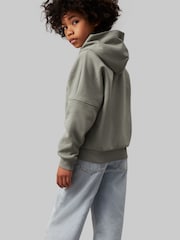 Calvin Klein Green Minimalistic Logo Hoodie - Image 4 of 5