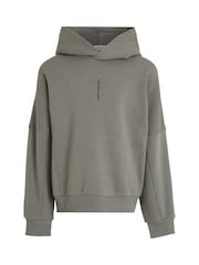 Calvin Klein Green Minimalistic Logo Hoodie - Image 5 of 5