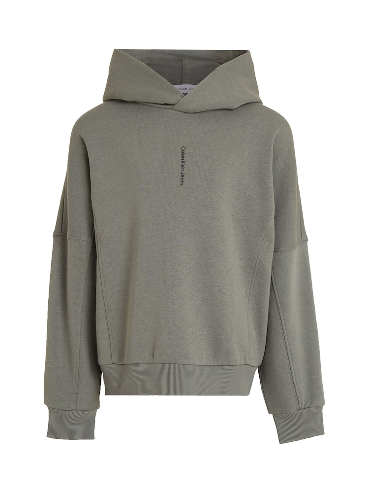 Calvin Klein Green Minimalistic Logo Hoodie - Image 5 of 5