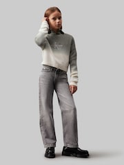 Calvin Klein Green Monogram Gradient Jumper - Image 2 of 5