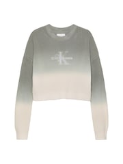 Calvin Klein Green Monogram Gradient Jumper - Image 5 of 5