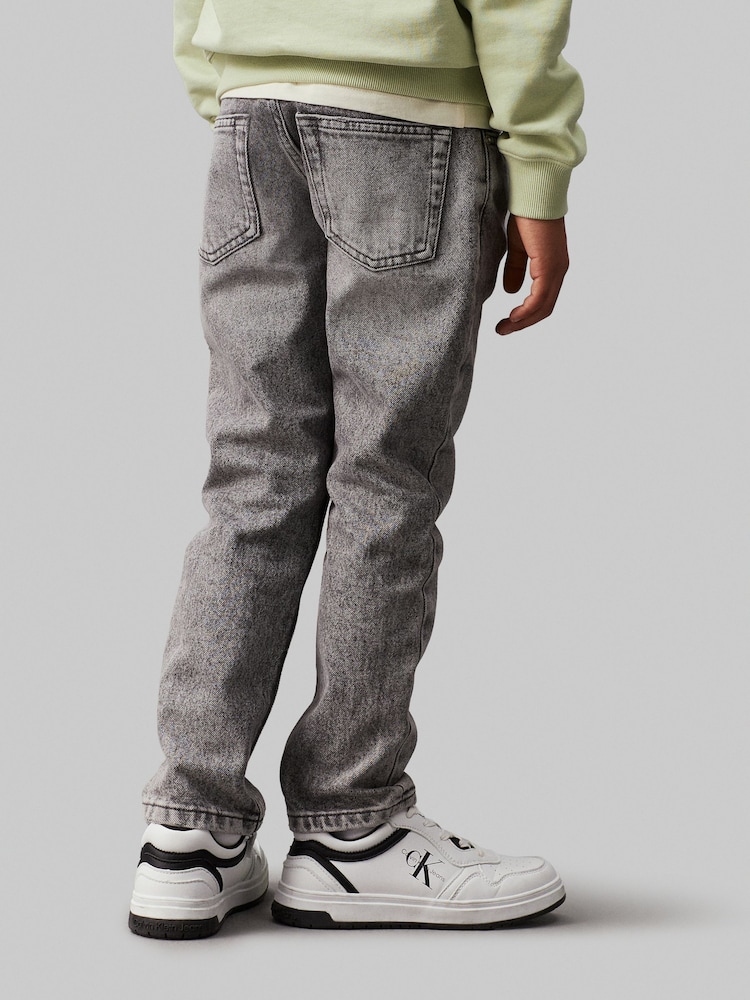 Calvin Klein Grey Washed Dad Modern 100% Cotton Jeans - Image 4 of 4 Calvin Klein Grey Washed Dad Modern 100% Cotton Jeans - Image 4 of 4