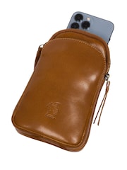 'Leia' Leather Cross-Body Phone Bag - Image 8 of 8