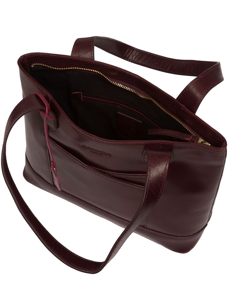 'Little Patience' Leather Tote Bag - Image 5 of 7
