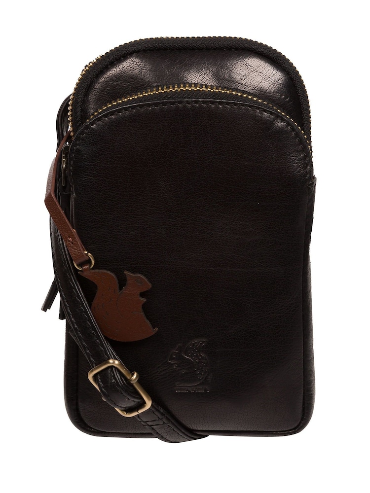 'Leia' Leather Cross-Body Phone Bag - Image 3 of 8